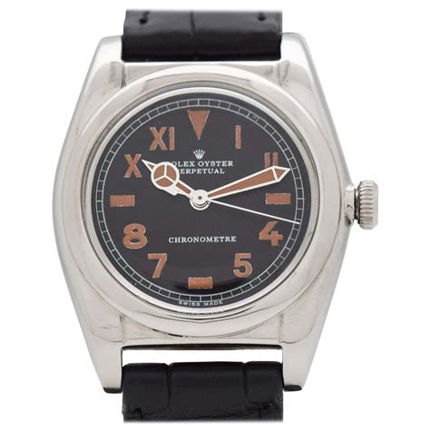 vintage watch similar to rolex bubbleback
